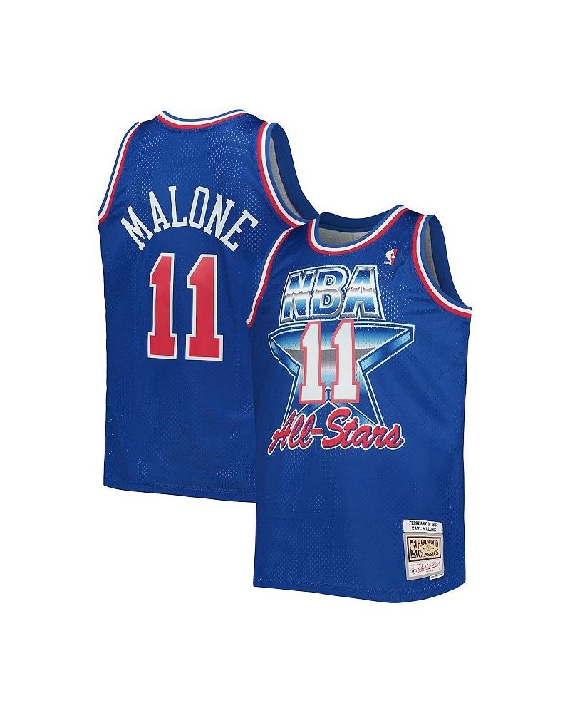 Men's Karl Malone Royal Western Conference Hardwood Classics 1992 NBA All-Star Game Swingman Jersey $34.41 Jersey