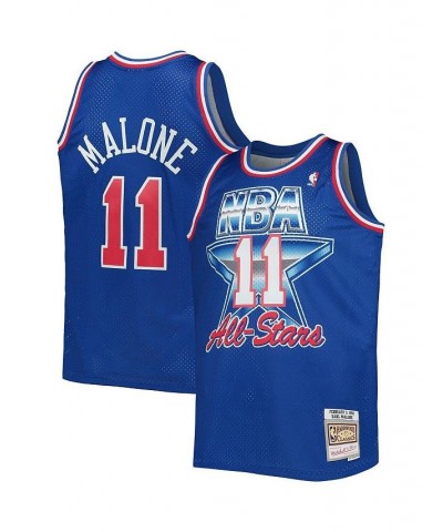 Men's Karl Malone Royal Western Conference Hardwood Classics 1992 NBA All-Star Game Swingman Jersey $34.41 Jersey