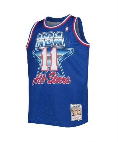 Men's Karl Malone Royal Western Conference Hardwood Classics 1992 NBA All-Star Game Swingman Jersey $34.41 Jersey