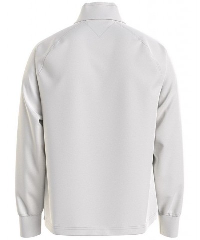 Men's Thompson Quarter Zip Mock Neck Sweatshirt Snow White $23.08 Sweatshirt