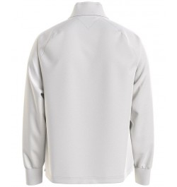 Men's Thompson Quarter Zip Mock Neck Sweatshirt Snow White $23.08 Sweatshirt