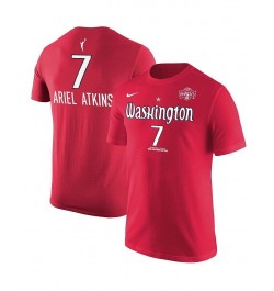 Men's Ariel Atkins Red Washington Mystics Explorer Edition Name Number T-shirt $25.49 T-Shirts