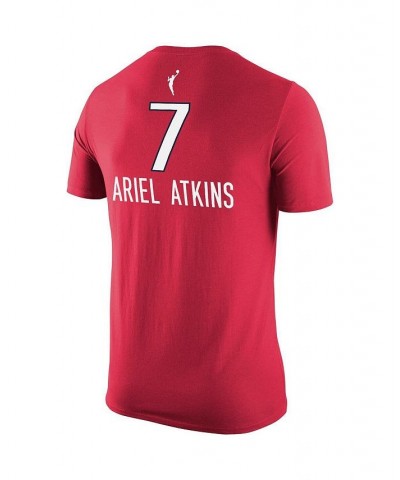 Men's Ariel Atkins Red Washington Mystics Explorer Edition Name Number T-shirt $25.49 T-Shirts