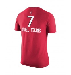 Men's Ariel Atkins Red Washington Mystics Explorer Edition Name Number T-shirt $25.49 T-Shirts