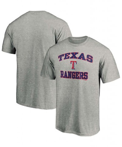 Men's Heathered Gray Texas Rangers Heart Soul T-shirt $17.91 T-Shirts