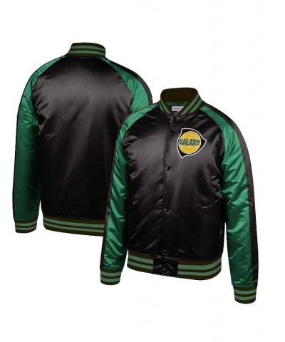 Men's Black LA Galaxy Since '96 Satin Full-Snap Jacket $52.80 Jackets