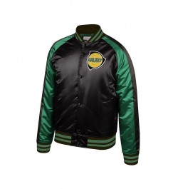 Men's Black LA Galaxy Since '96 Satin Full-Snap Jacket $52.80 Jackets