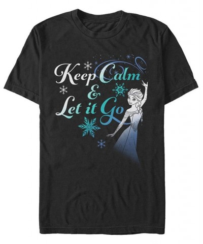 Men's Let It Go Now Short Sleeve Crew T-shirt Black $18.19 T-Shirts