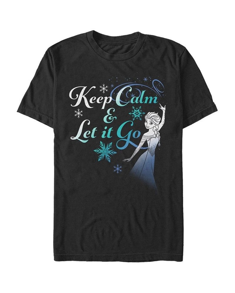 Men's Let It Go Now Short Sleeve Crew T-shirt Black $18.19 T-Shirts