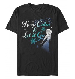 Men's Let It Go Now Short Sleeve Crew T-shirt Black $18.19 T-Shirts