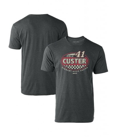 Men's Heathered Charcoal Cole Custer Vintage-Like Rookie T-shirt $14.00 T-Shirts