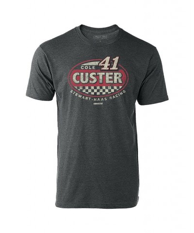 Men's Heathered Charcoal Cole Custer Vintage-Like Rookie T-shirt $14.00 T-Shirts