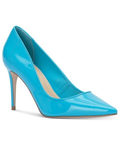 Women's Setria Pointed-Toe Slip-On Pumps Blue $44.50 Shoes