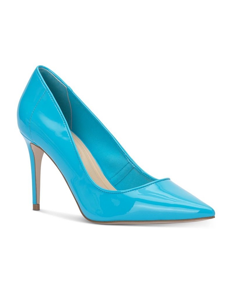 Women's Setria Pointed-Toe Slip-On Pumps Blue $44.50 Shoes