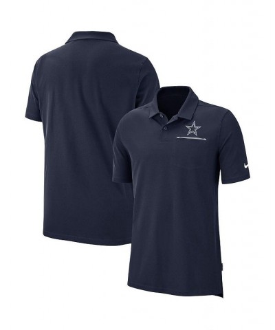 Men's Navy Dallas Cowboys Sideline Elite Performance Polo $41.80 Polo Shirts