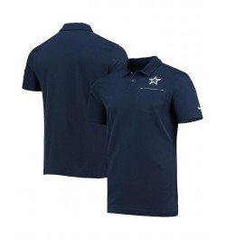 Men's Navy Dallas Cowboys Sideline Elite Performance Polo $41.80 Polo Shirts