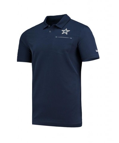 Men's Navy Dallas Cowboys Sideline Elite Performance Polo $41.80 Polo Shirts