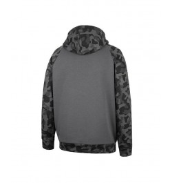 Men's Charcoal Syracuse Orange OHT Military-Inspired Appreciation Camo Stack Raglan Pullover Hoodie $29.90 Sweatshirt