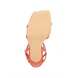 Women's Tegin Strappy Dress High Heel Sandals Orange $41.58 Shoes