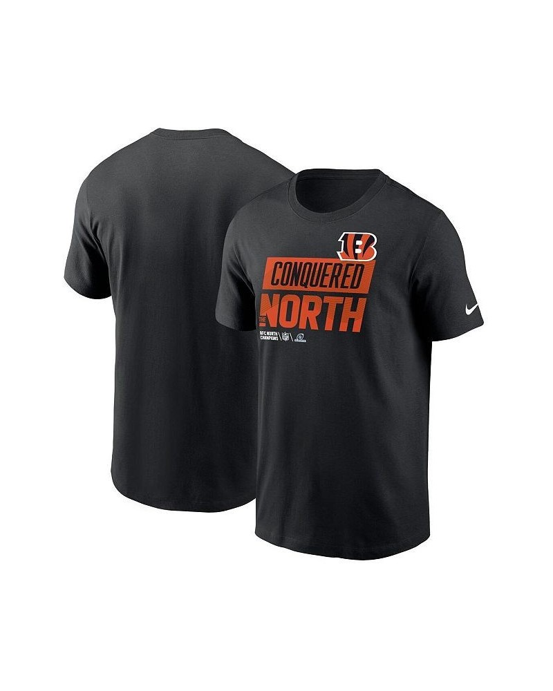 Men's Black Cincinnati Bengals 2022 AFC North Division Champions Locker Room Trophy Collection T-shirt $25.00 T-Shirts