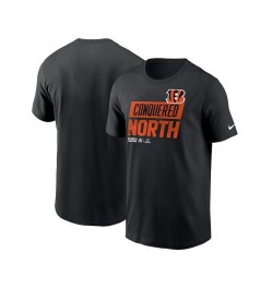 Men's Black Cincinnati Bengals 2022 AFC North Division Champions Locker Room Trophy Collection T-shirt $25.00 T-Shirts