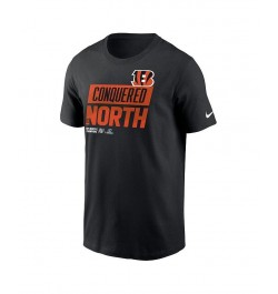 Men's Black Cincinnati Bengals 2022 AFC North Division Champions Locker Room Trophy Collection T-shirt $25.00 T-Shirts