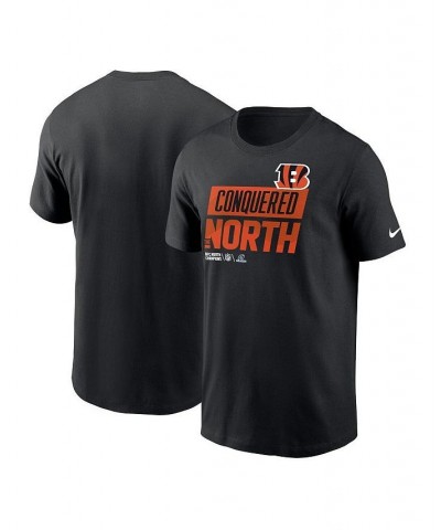 Men's Black Cincinnati Bengals 2022 AFC North Division Champions Locker Room Trophy Collection T-shirt $25.00 T-Shirts