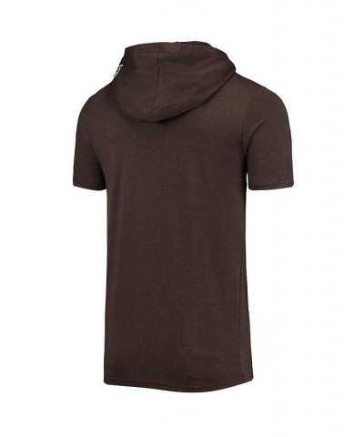 Men's Heathered Brown Cleveland Browns Team Brushed Hoodie T-shirt $23.00 T-Shirts