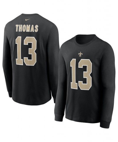 Men's Michael Thomas Black New Orleans Saints Player Name and Number Long Sleeve T-shirt $21.59 T-Shirts