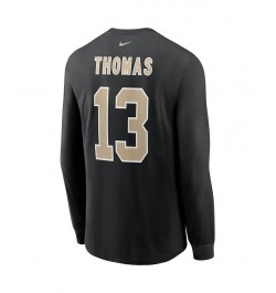 Men's Michael Thomas Black New Orleans Saints Player Name and Number Long Sleeve T-shirt $21.59 T-Shirts