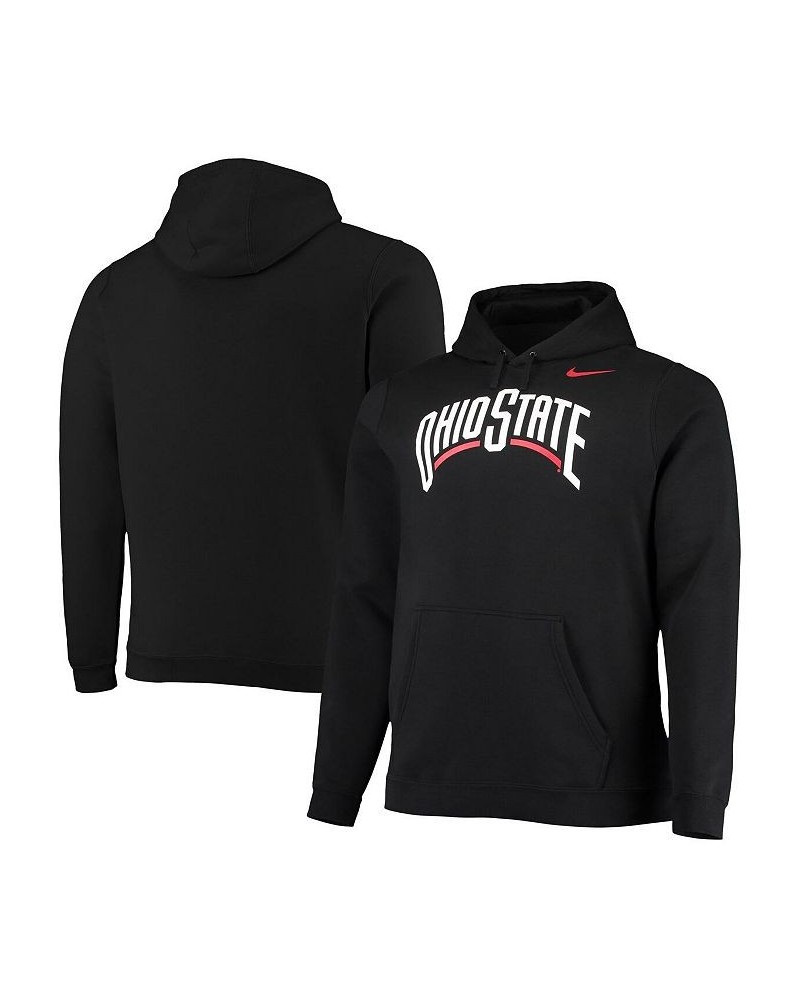 Men's Black Ohio State Buckeyes Big and Tall Alternate Logo Club Pullover Hoodie $37.40 Sweatshirt