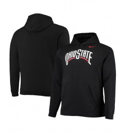 Men's Black Ohio State Buckeyes Big and Tall Alternate Logo Club Pullover Hoodie $37.40 Sweatshirt