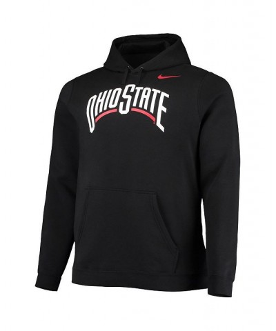 Men's Black Ohio State Buckeyes Big and Tall Alternate Logo Club Pullover Hoodie $37.40 Sweatshirt