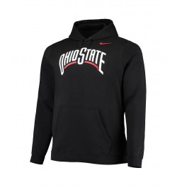 Men's Black Ohio State Buckeyes Big and Tall Alternate Logo Club Pullover Hoodie $37.40 Sweatshirt