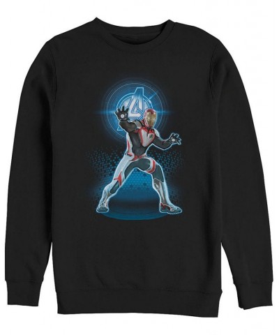 Marvel Men's Avengers Endgame Iron Man Armor Suit, Crewneck Fleece Black $23.10 Sweatshirt