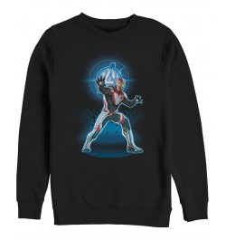 Marvel Men's Avengers Endgame Iron Man Armor Suit, Crewneck Fleece Black $23.10 Sweatshirt