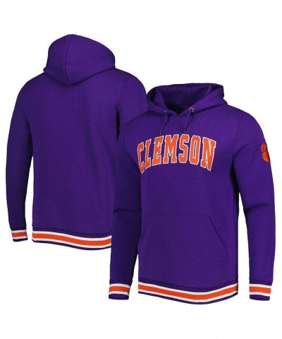 Men's Purple Clemson Tigers Varsity Arch Pullover Hoodie $41.24 Sweatshirt