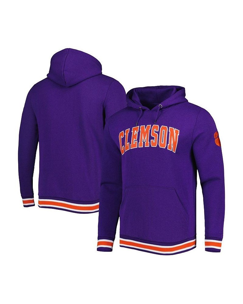 Men's Purple Clemson Tigers Varsity Arch Pullover Hoodie $41.24 Sweatshirt