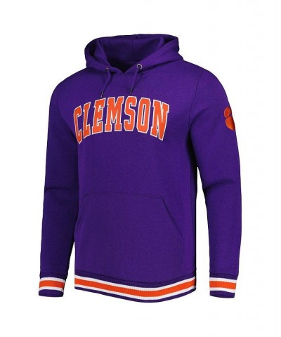 Men's Purple Clemson Tigers Varsity Arch Pullover Hoodie $41.24 Sweatshirt