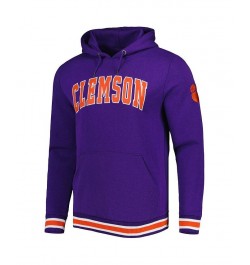 Men's Purple Clemson Tigers Varsity Arch Pullover Hoodie $41.24 Sweatshirt