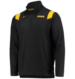 Men's Black Iowa Hawkeyes 2021 Team Coach Quarter-Zip Jacket $32.20 Jackets