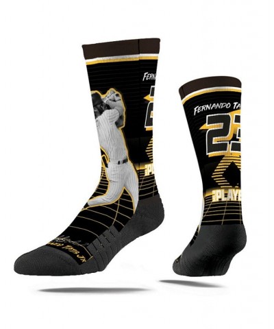 Men's and Women's Fernando Tatis Jr. San Diego Padres Synthwave Premium Full Sub Crew Socks $19.19 Socks