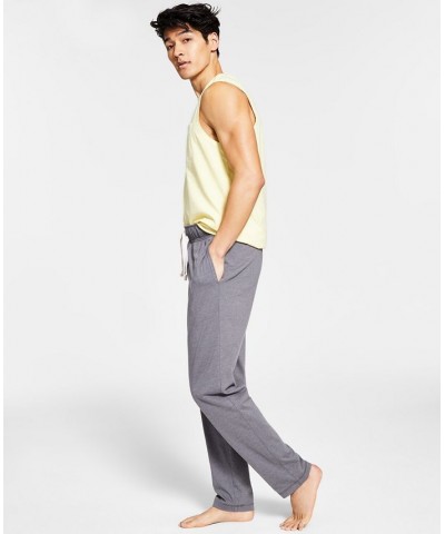 Men's Sunwashed Knit Pajama Tank & Pant Gray $14.32 Suits