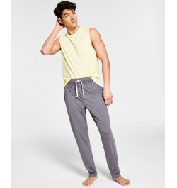 Men's Sunwashed Knit Pajama Tank & Pant Gray $14.32 Suits