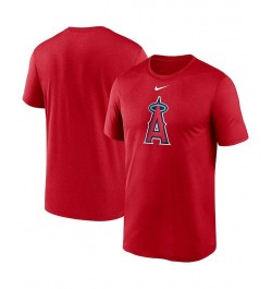 Men's Red Los Angeles Angels Big and Tall Logo Legend Performance T-shirt $20.50 T-Shirts