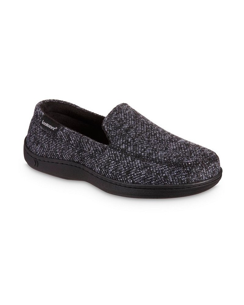 Men's Advanced Memory Foam Herringbone Harvey Moccasin Comfort Slippers Navy, Blue $17.23 Slippers