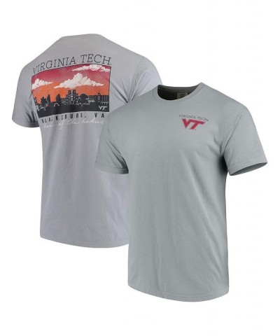 Men's Gray Virginia Tech Hokies Team Comfort Colors Campus Scenery T-shirt $21.00 T-Shirts