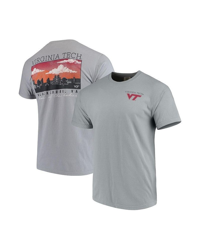 Men's Gray Virginia Tech Hokies Team Comfort Colors Campus Scenery T-shirt $21.00 T-Shirts