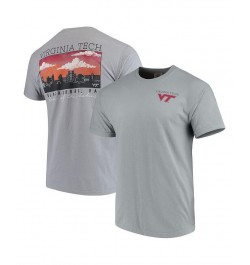 Men's Gray Virginia Tech Hokies Team Comfort Colors Campus Scenery T-shirt $21.00 T-Shirts