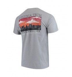 Men's Gray Virginia Tech Hokies Team Comfort Colors Campus Scenery T-shirt $21.00 T-Shirts